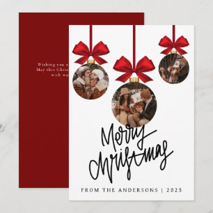 Cartes Pour Fêtes Annuelles Photo de décoration élégante moderne de Noël Famil
