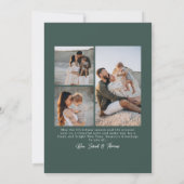 Cartes Pour Fêtes Annuelles Photo de double arche vert forêt (Dos)