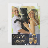 Cartes Pour Fêtes Annuelles Photo de famille 2022 Hello (Devant)