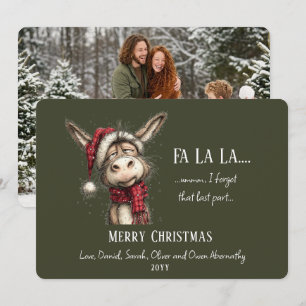 Cartes Pour Fêtes Annuelles Photo de famille amusante Noël Écureuil méchant ge