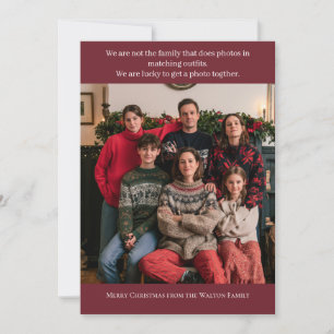 Cartes Pour Fêtes Annuelles Photo de famille de Noël amusant