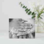 Cartes Pour Fêtes Annuelles Photo de famille du script mignon (Debout devant)