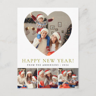 Cartes Pour Fêtes Annuelles Photo de famille élégant moderne Bonne Année 2026