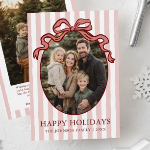 Cartes Pour Fêtes Annuelles Photo de famille fantaisiste à l'aquarelle avec un