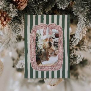 Cartes Pour Fêtes Annuelles Photo de famille grandmillénaire en dentelle vinta