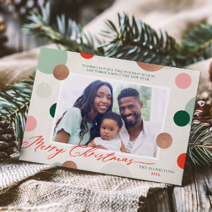 Cartes Pour Fêtes Annuelles Photo de famille joyeux Noël Dottie