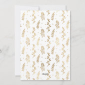 Cartes Pour Fêtes Annuelles Photo de famille Joyeux Noël Or Rouge Classy (Dos)