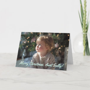 Cartes Pour Fêtes Annuelles Photo de famille Joyeux Noël Tante
