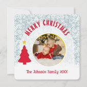 Cartes Pour Fêtes Annuelles Photo de famille Noël moderne (Devant)