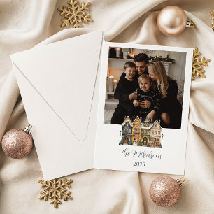 Cartes Pour Fêtes Annuelles Photo de famille Noël rustique