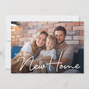 Cartes Pour Fêtes Annuelles Photo de famille Nouvelle adresse Nouvel an Nouvea