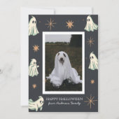Cartes Pour Fêtes Annuelles Photo de famille Spooktacular Halloween fantôme (Devant)