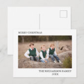 Cartes Pour Fêtes Annuelles Photo de Family (Devant / Derrière)