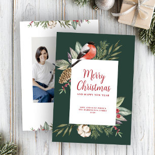 Cartes Pour Fêtes Annuelles Photo de feuillage vert de Noël