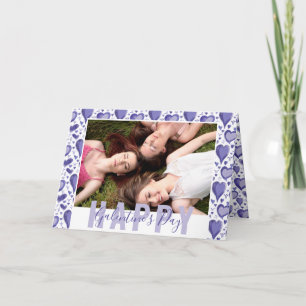 Cartes Pour Fêtes Annuelles Photo de Galentines Day avec un cœur violet pour u