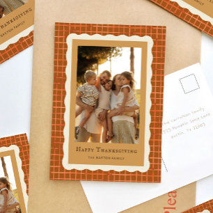 Cartes Pour Fêtes Annuelles Photo de gâteau à la citrouille à l'aquarelle pour