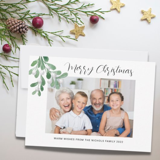 Cartes Pour Fêtes Annuelles Photo de gui de Noël joyeux
