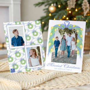 Cartes Pour Fêtes Annuelles Photo de guirlande de citrons d'Amalfi à l'aquarel
