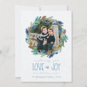 Cartes Pour Fêtes Annuelles Photo de guirlande de plume de paon de feuillage