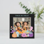 CARTES POUR FÊTES ANNUELLES PHOTO DE HALLOWEEN MIGNONNE (Debout devant)