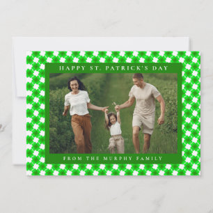 Cartes Pour Fêtes Annuelles Photo de jour de la Saint-Patrick trèfle chanceux
