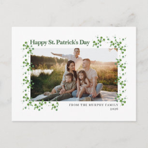 Cartes Pour Fêtes Annuelles Photo de jour de la Saint-Patrick trèfle chanceux