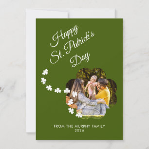 Cartes Pour Fêtes Annuelles Photo de jour de la Saint-Patrick trèfle chanceux