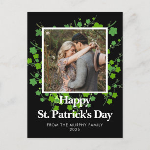 Cartes Pour Fêtes Annuelles Photo de jour de la Saint-Patrick trèfle chanceux
