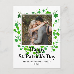 Cartes Pour Fêtes Annuelles Photo de jour de la Saint-Patrick trèfle chanceux 