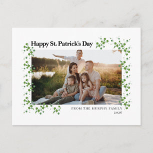 Cartes Pour Fêtes Annuelles Photo de jour de la Saint-Patrick trèfle chanceux 