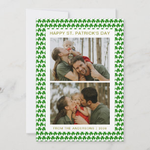 Cartes Pour Fêtes Annuelles Photo de jour de la Saint-Patrick trèfle chanceux