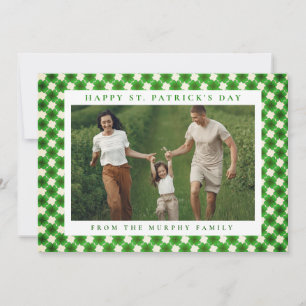 Cartes Pour Fêtes Annuelles Photo de jour de la Saint-Patrick trèfle chanceux 