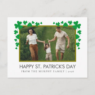 Cartes Pour Fêtes Annuelles Photo de jour de la Saint-Patrick trèfle chanceux