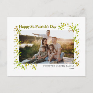 Cartes Pour Fêtes Annuelles Photo de jour de la Saint-Patrick trèfle chanceux