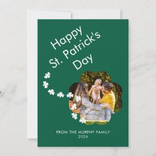 Cartes Pour Fêtes Annuelles Photo de jour de la Saint-Patrick trèfle chanceux