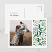 Cartes Pour Fêtes Annuelles Photo de JOY Holly Berries (Devant / Derrière)