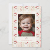 Cartes Pour Fêtes Annuelles Photo de la couronne de Noël Red Bow (Devant)