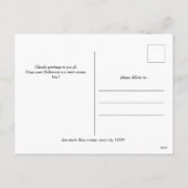 Cartes Pour Fêtes Annuelles Photo de la famille citrouille jack-o-lantern Hall (Dos)