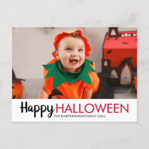 Cartes Pour Fêtes Annuelles Photo de la famille d'Halloween jack-o-lanterne ci