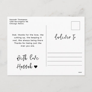 Cartes Pour Fêtes Annuelles Photo de la fête des Pères Papa personnalisé à j