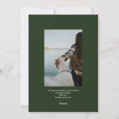 Cartes Pour Fêtes Annuelles Photo de la forêt de pins (Dos)