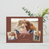 Cartes Pour Fêtes Annuelles Photo de la plage (Debout devant)