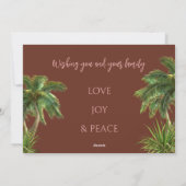 Cartes Pour Fêtes Annuelles Photo de la plage (Dos)