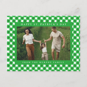 Cartes Pour Fêtes Annuelles Photo de la Saint-Patrick trèfle chanceux minimali