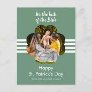 Cartes Pour Fêtes Annuelles Photo de la Saint-Patrick trèfle chanceux minimali