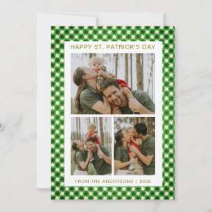Cartes Pour Fêtes Annuelles Photo de la Saint-Patrick trèfle chanceux minimali