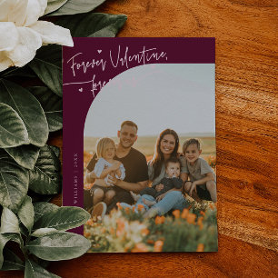 Cartes Pour Fêtes Annuelles Photo de la Saint-Valentin Cranberry avec texte ma