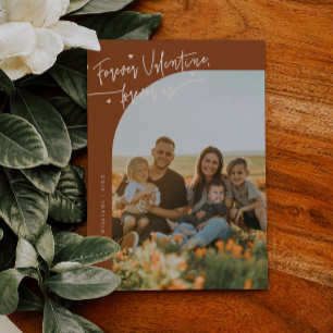 Cartes Pour Fêtes Annuelles Photo de la Saint-Valentin en terre cuite avec tex