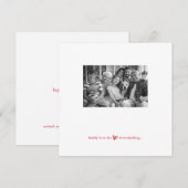 Cartes Pour Fêtes Annuelles Photo de la Saint Valentin moderne (Devant / Derrière)