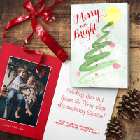 Photo de l'arbre de Noël de l'Aquarelle Abstraite